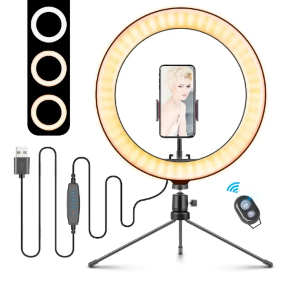 10" Table Top Selfie LED Lamp - Illuminate Your Best Self