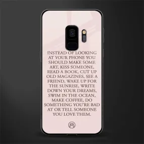 11 Things To Do Phone Case for Samsung Galaxy S9  | Glass Case