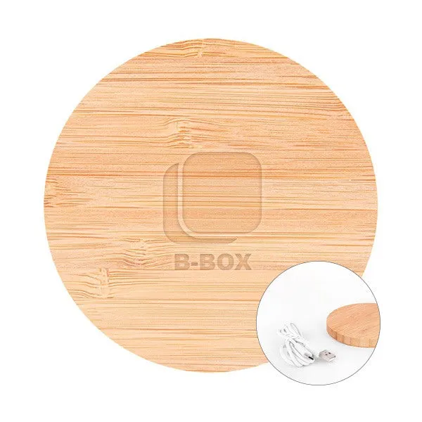 15W Temora Bamboo Wireless Charging Pad (Q634622)