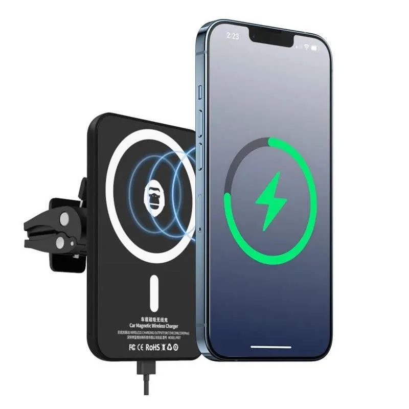 15W Wireless Magnetic Car Charger for iPhone MX-PB51