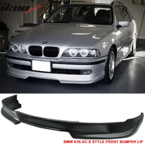 1997-2000 BMW E39 5 Series Unpainted A Style Front Bumper Lip PU