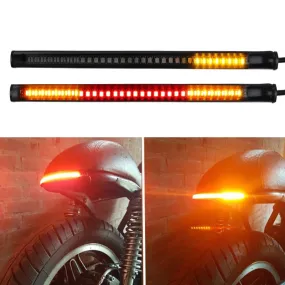 1Pc Scooter Motorcycle LED Light Strip Bar Tail Brake Turn Signal Strip Lights Parts For Truck Car Motorcycle Stop Signal Light