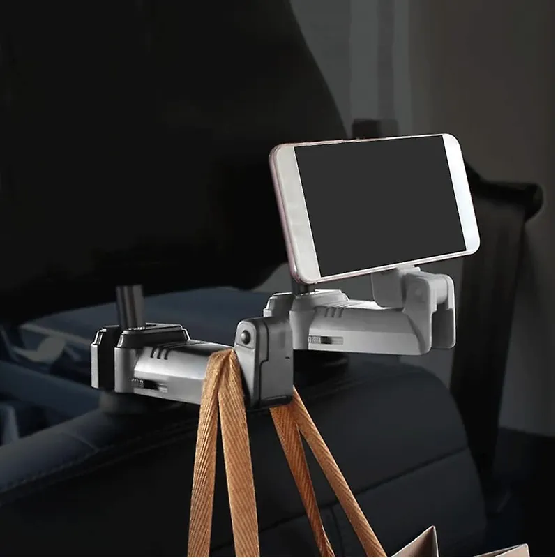 2 In 1 Headrest Hook And Phone Holder