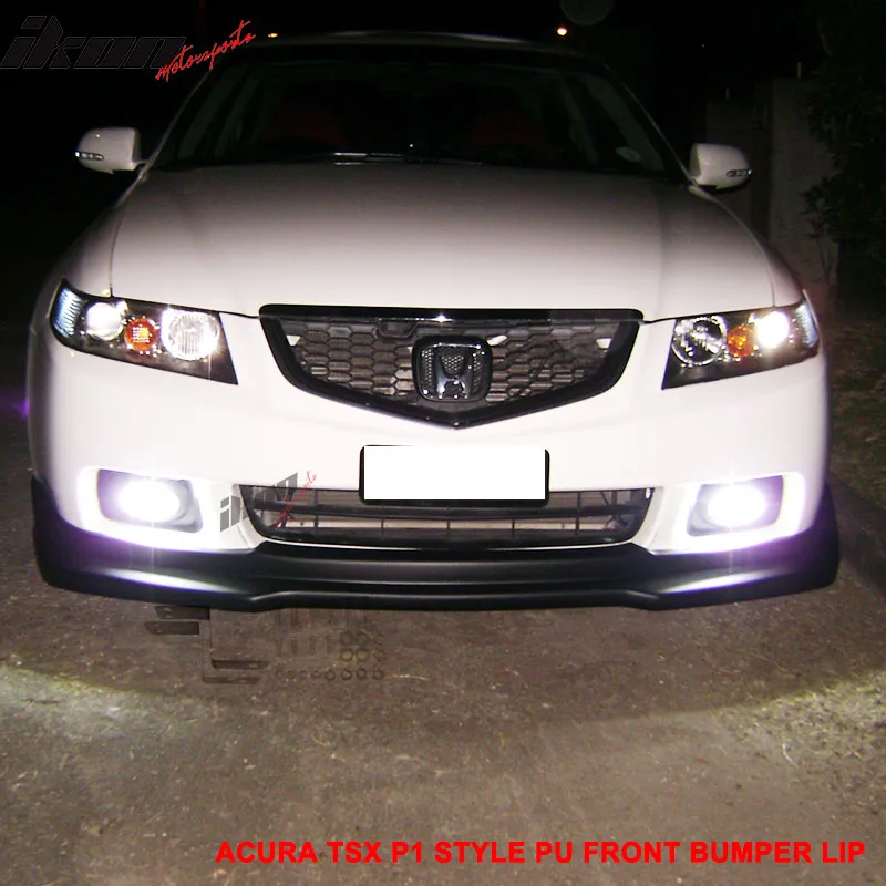 2004-2005 Acura TSX P1 Style Unpainted Front Lip Splitter PU