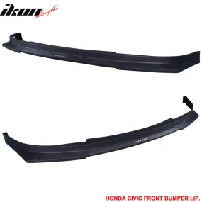 2004-2005 Honda Civic 2Dr 4Dr HCL Style Front Bumper Lip Spoiler PP