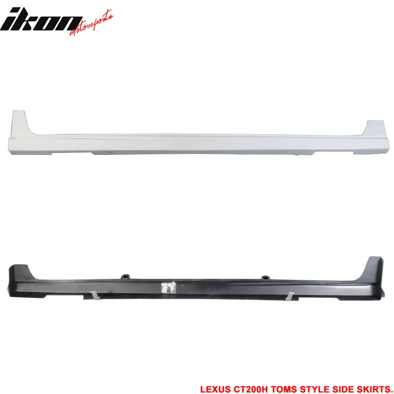 2011-2013 Lexus CT200H TM Type Unpainted  Side Skirts Rocker Pannel PP