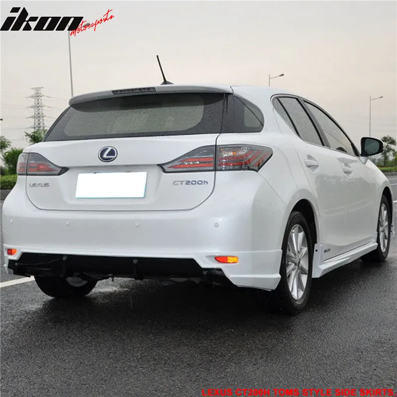 2011-2013 Lexus CT200H TM Type Unpainted  Side Skirts Rocker Pannel PP