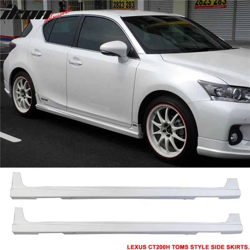 2011-2013 Lexus CT200H TM Type Unpainted  Side Skirts Rocker Pannel PP