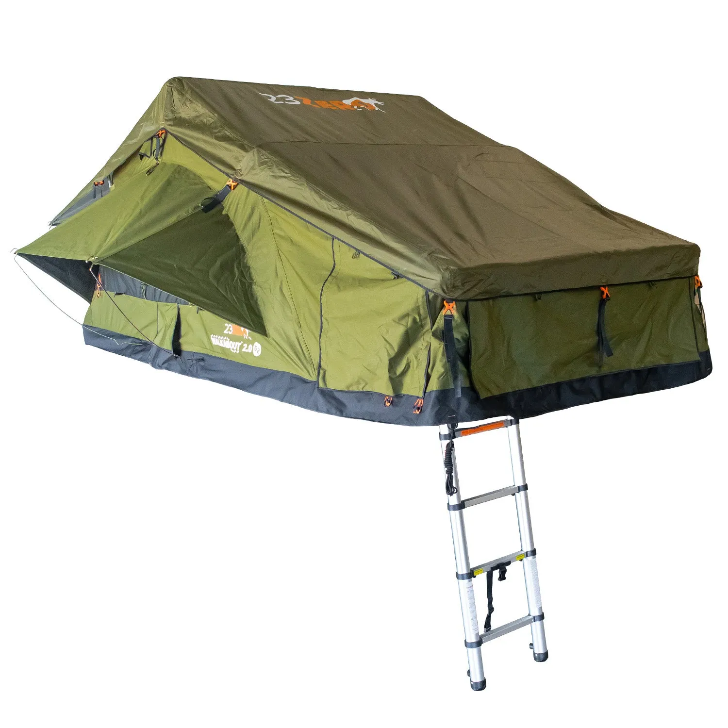 23ZERO Walkabout 62 2.0 Roof Top Tent Soft Shell – Queen Size Bed