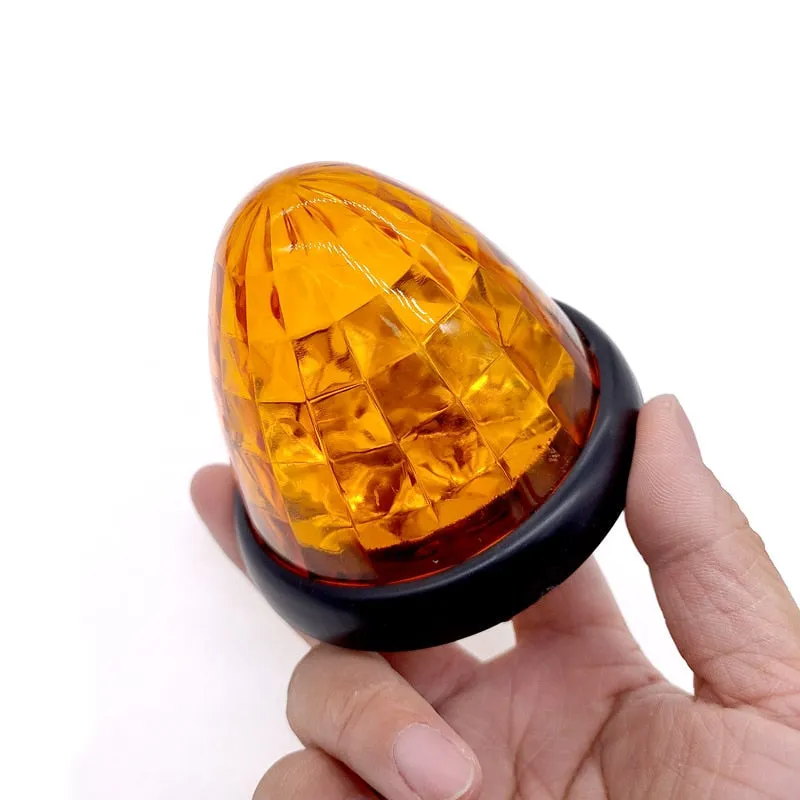 24V 16LED Car Emergency Alarm light conical Tail Turn Signal Light Lamp Warning Tailight Bulbs For RV truck clearance Light