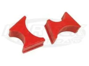 2.5" Reservoir Urethane Mounts Red Pair, for 1.5" dia. Tubing