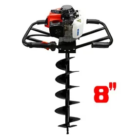 3HP Two 2 Man 63cc Gas EPA Post Earth Planting Hole Auger Digger Machine 8" Bit