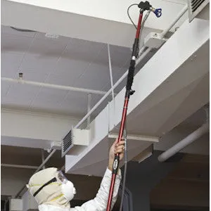 5.5' - 8.5' Hyde QuickReach Medium Telescoping Spray Pole, Reaching Second Stories Without Ladders