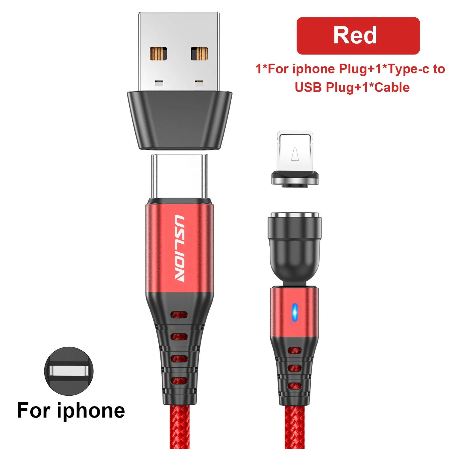 6-in-1 Fast Charging Magnetic Data Cable