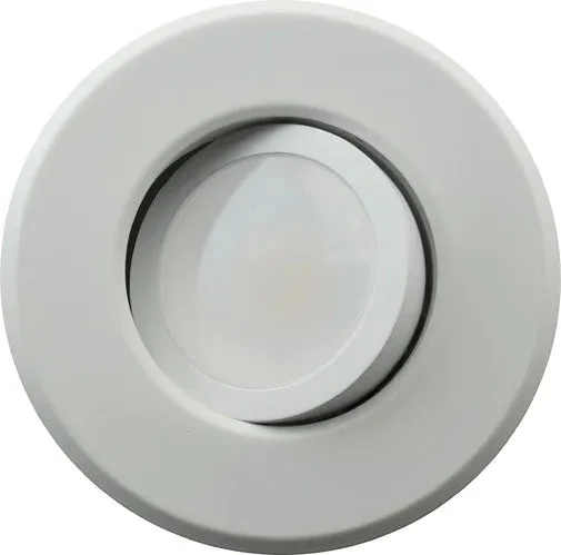 6 in. White Gimbal LED Recessed Downlight, 3000K