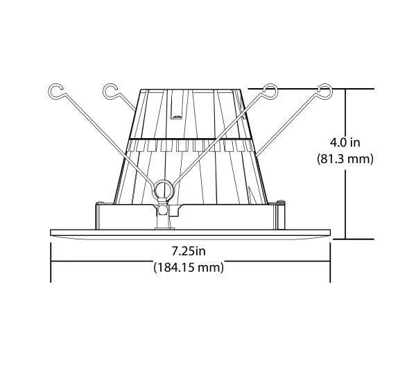 6 in. White Gimbal LED Recessed Downlight, 3000K