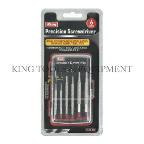 6-pc PRECISION SCREWDRIVER SET w/ Case - 0428-0