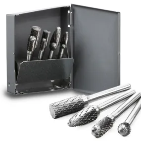 8PC Double Cut Carbide Rotary Burr Set Multi Purpose Metal fabrication Tool HD