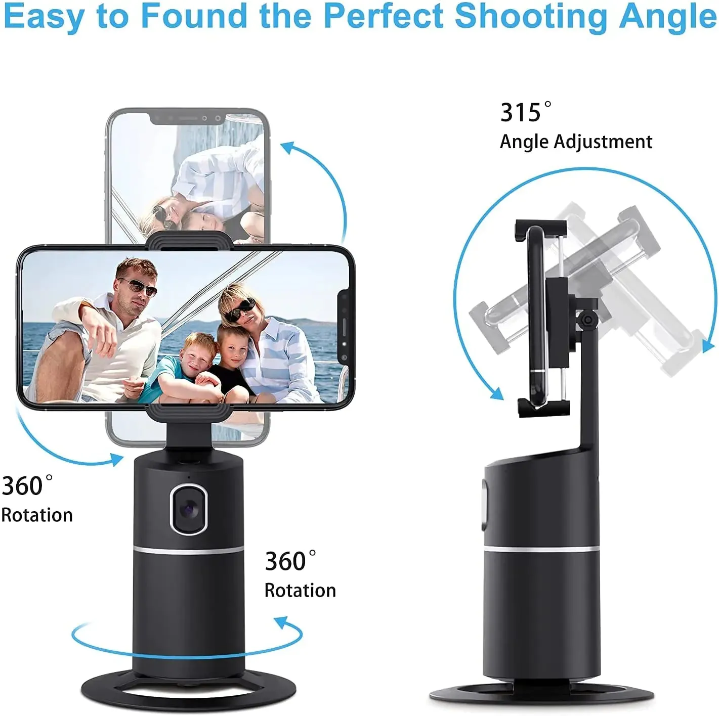 AI Smart Selfie 360° Tracker