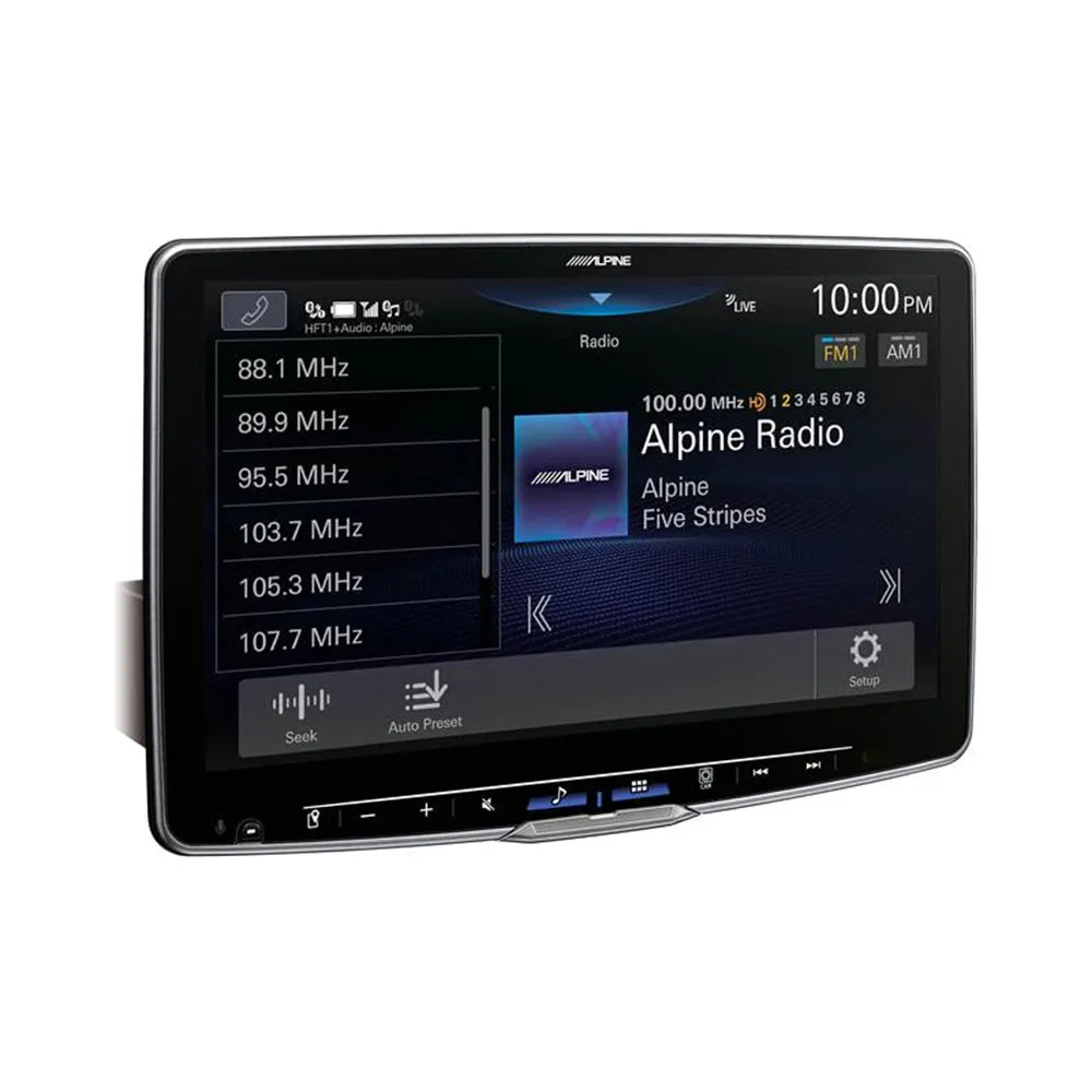 Alpine Halo11 Multimedia Receiver Floating Touchscreen Display 11 in Single DIN