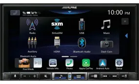 Alpine ILX-507 7-inch Digital Multimedia Receiver with HD Display and Hi-Res Audio Playback