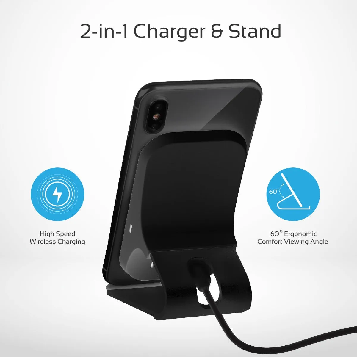 Aluminium Crafted Ultra-Fast Wireless Charging Stand