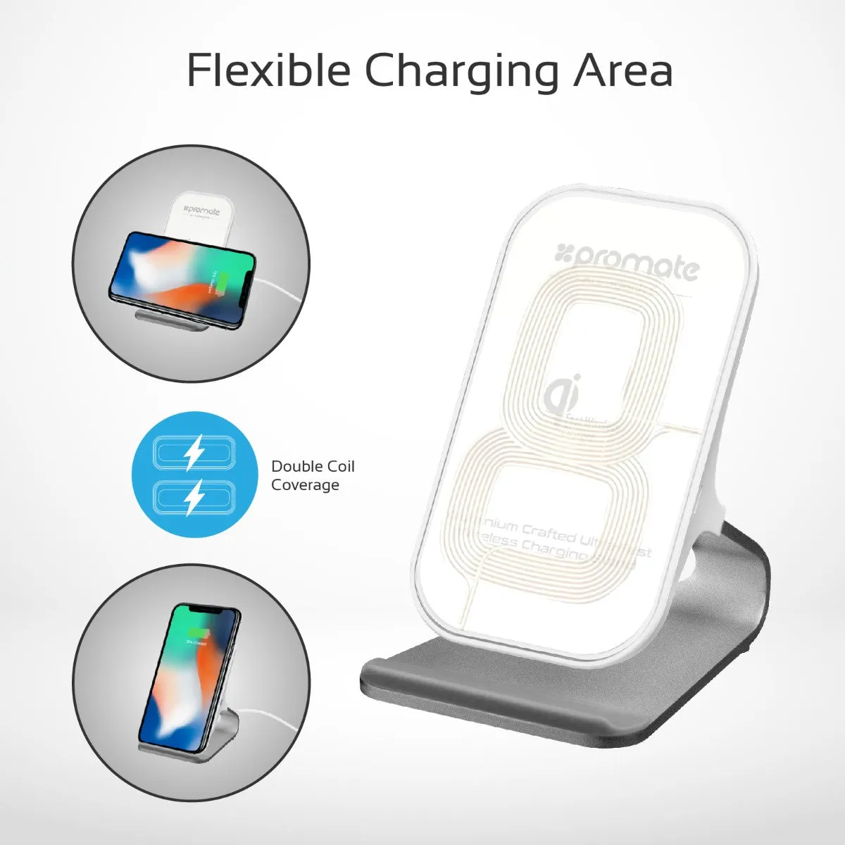 Aluminium Crafted Ultra-Fast Wireless Charging Stand