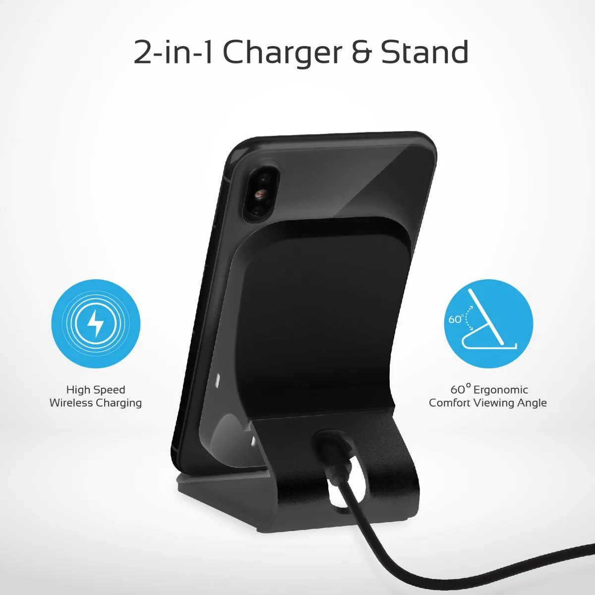 Aluminium Crafted Ultra-Fast Wireless Charging Stand