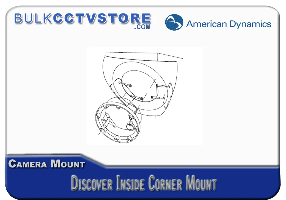 American Dynamics ADCBMCRNR - Discover Inside Corner Mount - Black