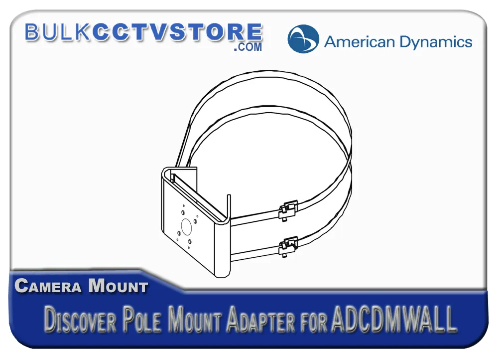 American Dynamics ADCDMPOLE - Discover Pole Mount Adapter for ADCDMWALL - White