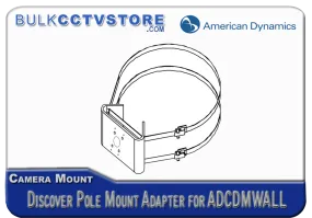 American Dynamics ADCDMPOLE - Discover Pole Mount Adapter for ADCDMWALL - White