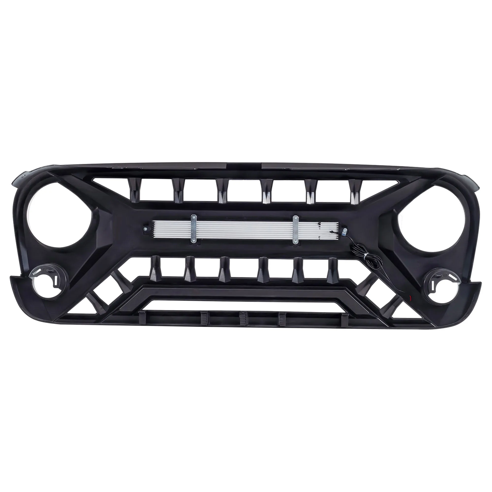 AMERICAN MODIFIED Armor Grille for 2007 to 2018 Jeep Wrangler JK, Matte Black