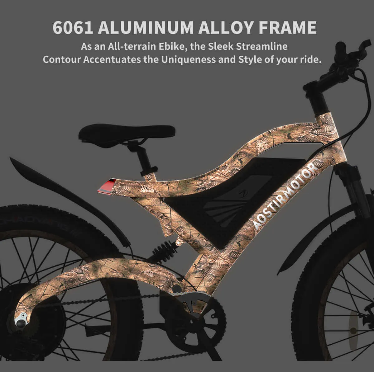 Aostirmotor S18-1500 Hunting Fishing Off Road Electric Bike