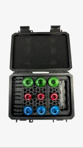 ARBITER QT200A ALUMINUM QUICK CONNECT SET OF 9 WITH CASE & HOLDER