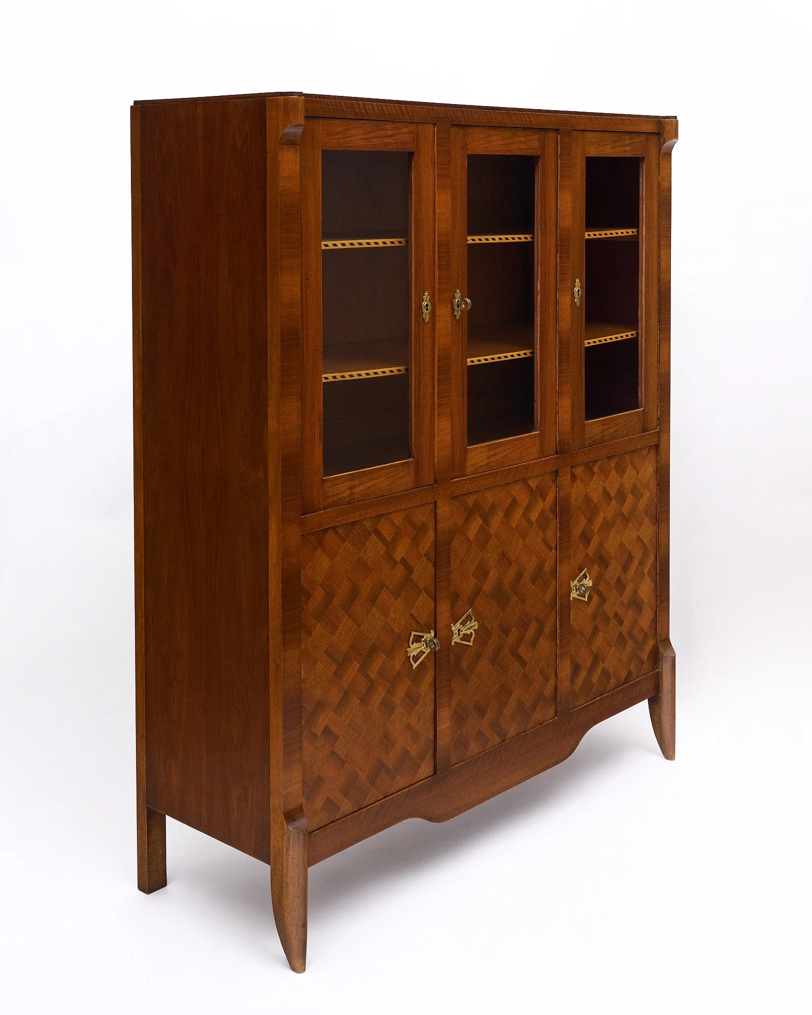 Art Deco Parquet French Bookcase