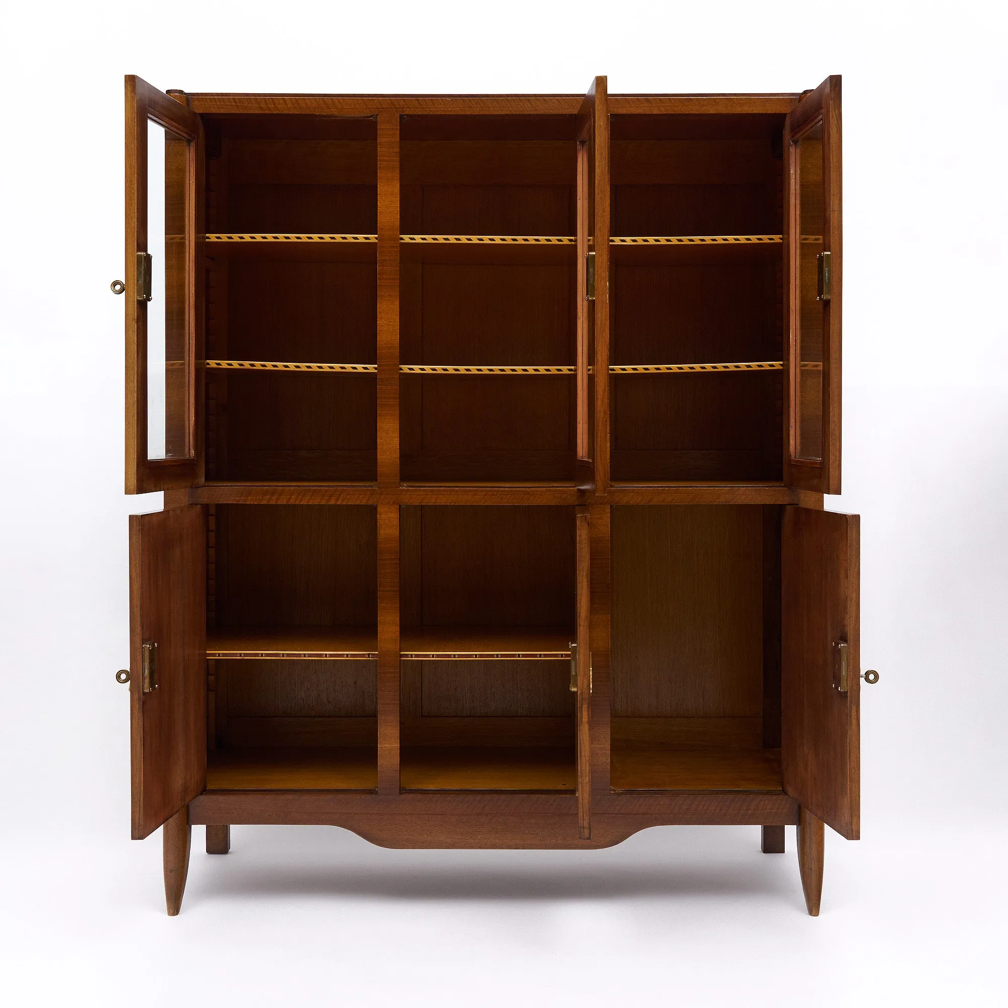 Art Deco Parquet French Bookcase