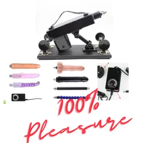 Automatic Sex Machine with 5 Dildo attachments and extenders