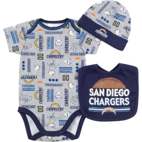 Baby Chargers Fan Onesie, Cap and Bib (Only Size 0-3M Left)