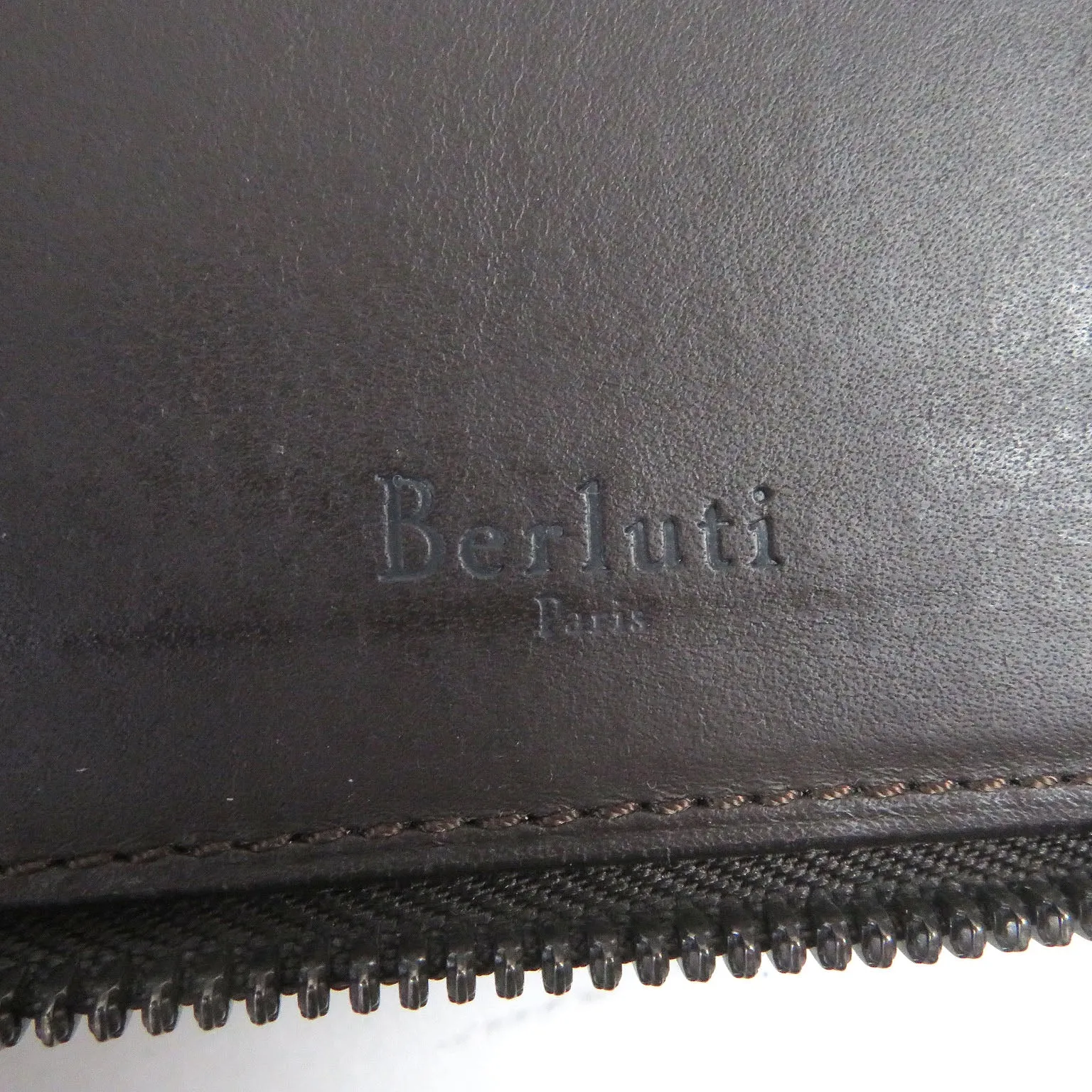 Berluti Leather Calligraphy Scritto Travel Case