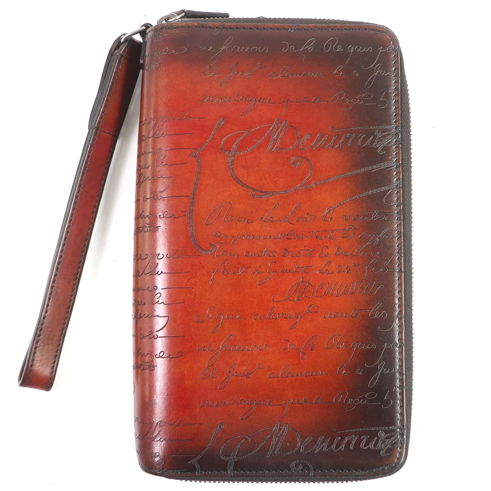 Berluti Leather Calligraphy Scritto Travel Case