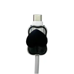 Black Heart Cable Clip