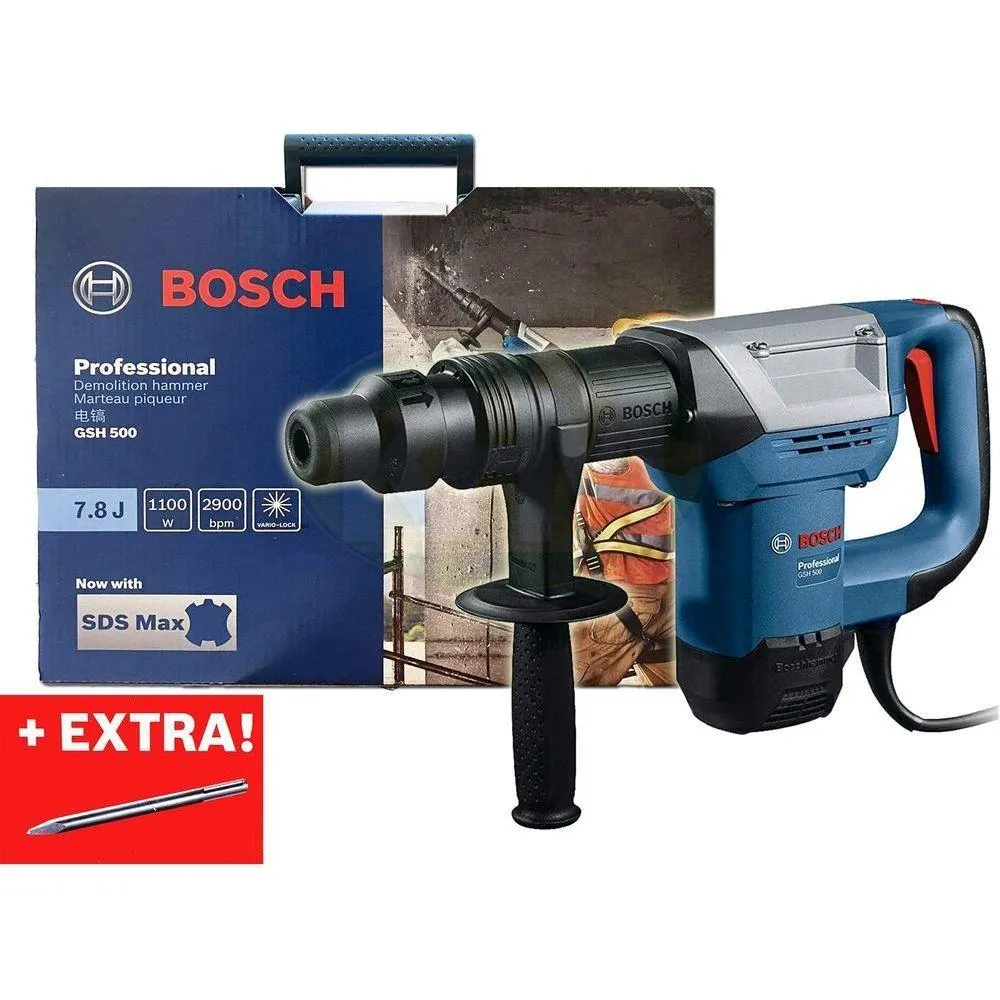 Bosch GSH 500 SDS-Max Chipping Gun / Demolition Hammer 7.8J [Contractor's Choice]