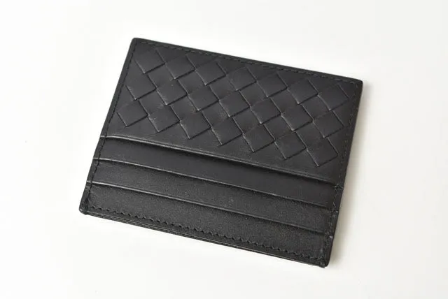 Bottega Veneta Intrecciato Leather Card Case 548510