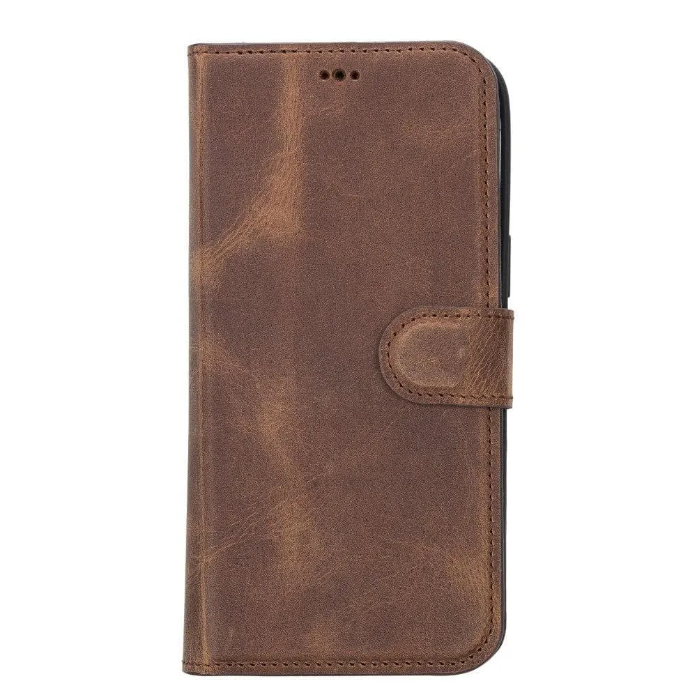 Carter iPhone 14 Pro Detachable Wallet Case, Antique Brown