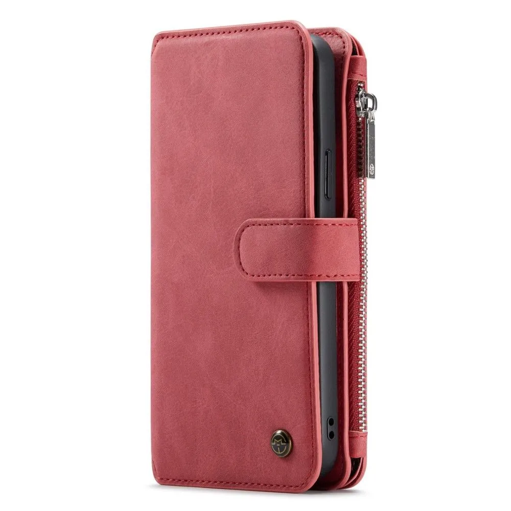 CaseMe iPhone 13 Pro Max Retro Wallet - Red