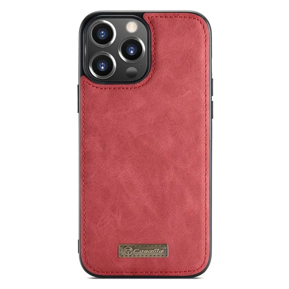 CaseMe iPhone 13 Pro Max Retro Wallet - Red