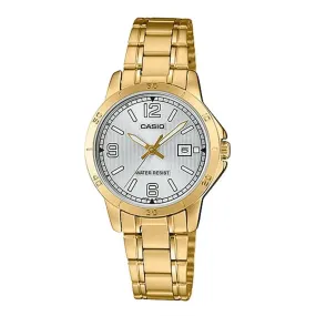 Casio LTP-V004G-7B2 Gold Stainless Watch for Women