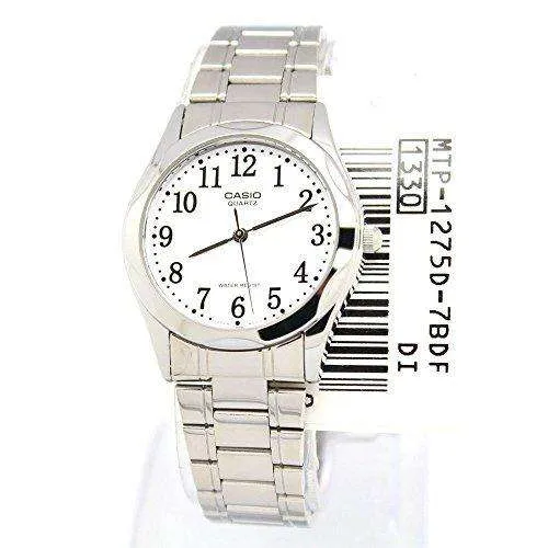 Casio MTP-1275D-7BDF Silver Stainless Steel Strap Watch for Men