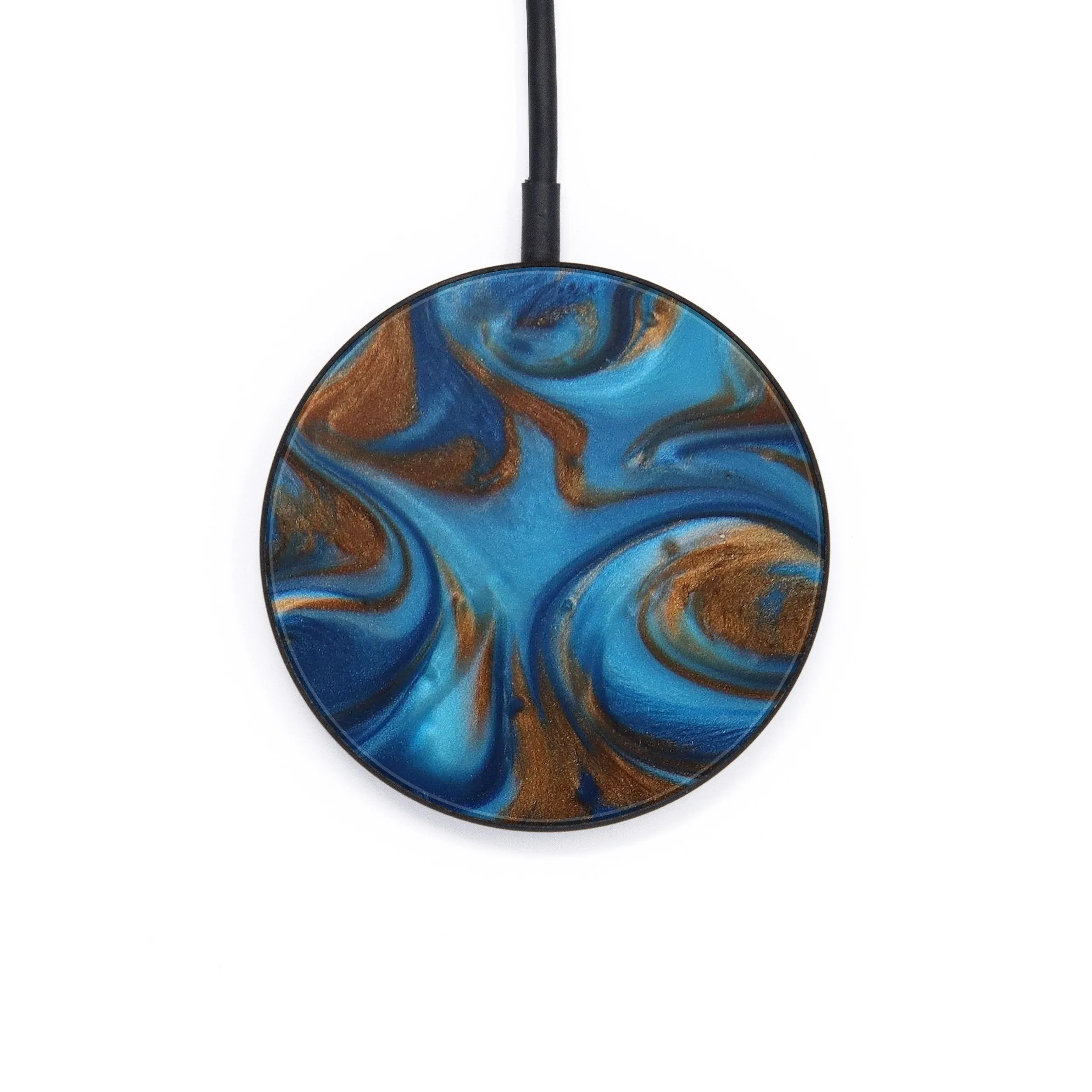 Circle ResinArt Wireless Charger - Molly (Teal & Gold, 590491)