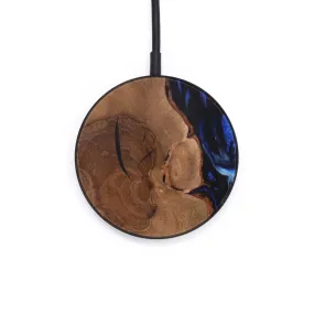 Circle Wood Resin Wireless Charger - Alfredo (Dark Blue, 612522)